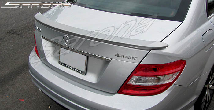 Custom Mercedes C Class Trunk Wing  Sedan (2008 - 2014) - $299.00 (Manufacturer Sarona, Part #MB-059-TW)